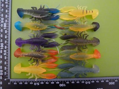 BULK 100 DFS Soft Plastic YABBIES CRAYFISH FSHING LURES 80mm 9g