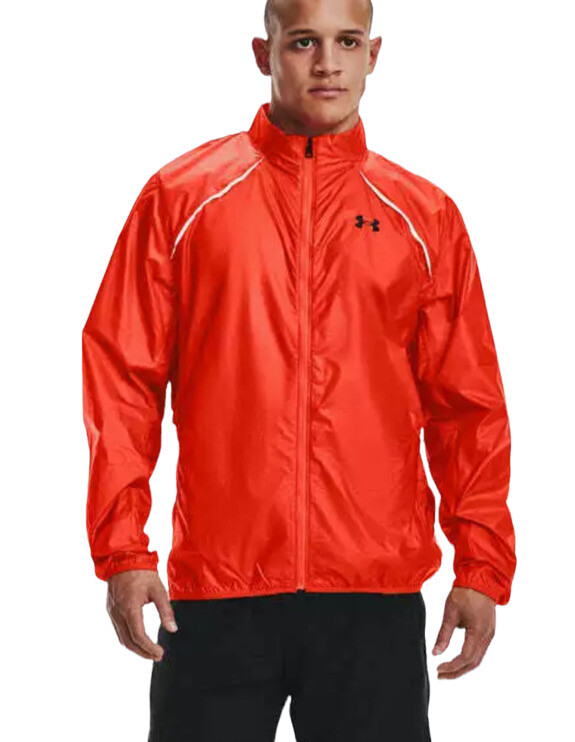 Мужская куртка NWT Under Armour Mens XL Impasse Run 20 оранжевого цвета 1360732 Pertex 130 долларов США 15090₽