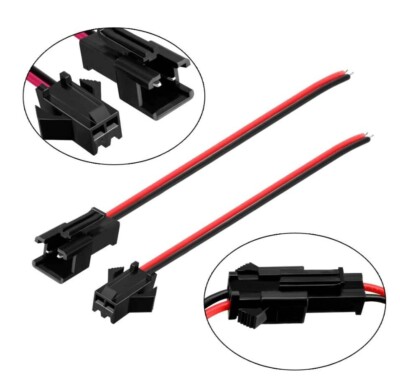 1 Paar JST SM 2 Pin Stecker Buchse mit Kabel 150mm LED Licht Streifen 15 cm