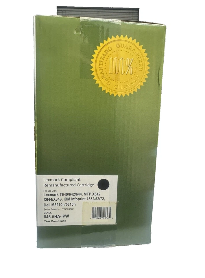 Lexmark Toner Cartridge Black 845-5HA-IPW 卡式胶筒 6000页数 黑色 — 第 2/2 张图片