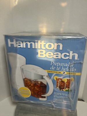 Hamilton Beach 2 Quart Electric Iced Tea Maker 40911 Adjustable Brew Strength OS