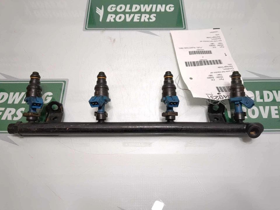 Saab 900 1991 2,1 L riel de inyección de combustible sin turbo con inyectores OEM 6 meses Foto 3 de 4