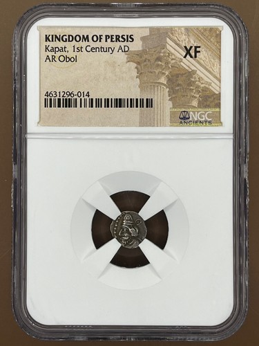 Kapat AR Obol Silver Ancient Persian Coin 1st Century AD, NGC XF - Picture 2 of 5