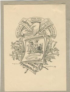 Ex Libris Art Deco Medical Exlibris By Henry Andre 1857 1932 France Ebay