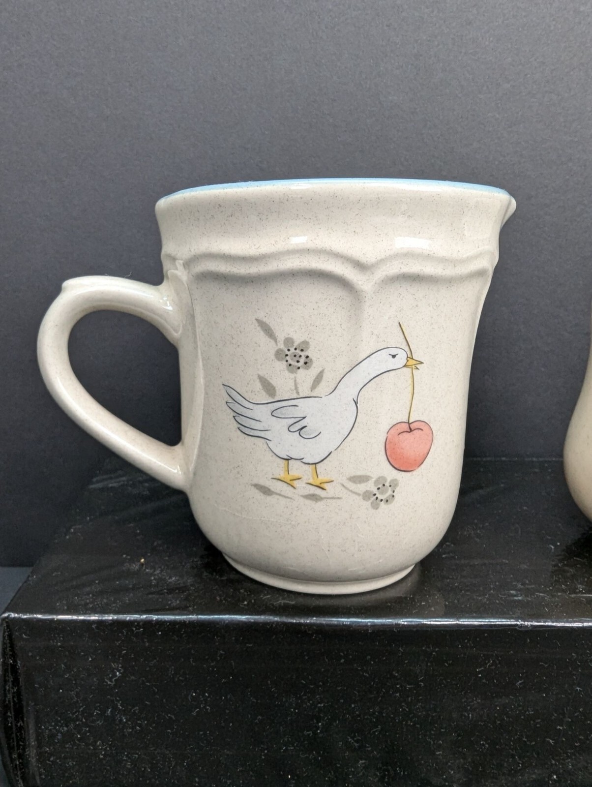 Inter-national Tableworks Stoneware Marmalade Creamer Jug and Pepper Shaker