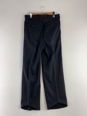 NICENESS OTHER 24AW SCHENKER FLYING V TROUSER BOTTOM M WOOL Black 