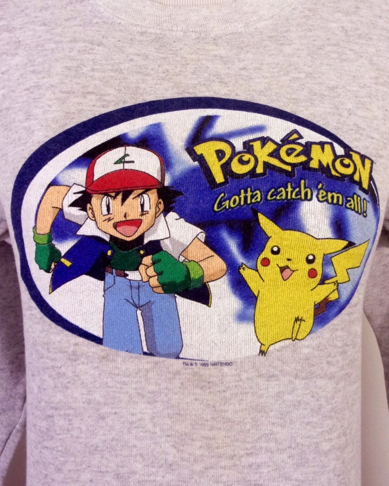 Sudadera Pokemon Pikachu Gotta Catch Em All Youth L vintage años 90 nintendo 1999 Foto 2 de 4