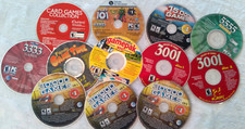 LOT OF 12 ASSORTED WINDOWS/PC CD-ROM GAMES 3333 GAMES GALAXY GAMES FAMILY TIME 