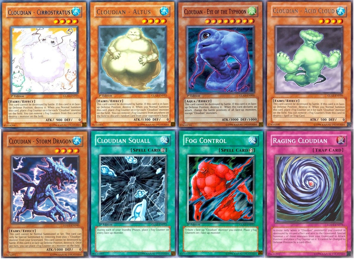 yugioh cloudian cards Yugioh Cloudian Deck 42 Cards Anime GX Adrian Gecko Cirrostratus Cloud Budget