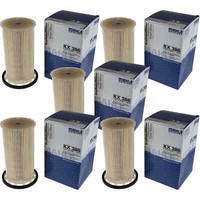 5X Mahle / Knecht KX 386 Kraftstofffilter Fuel Filter
