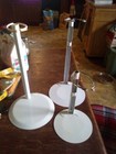 Lot Of 3 Vintage Doll Stands 8"-10* Tall...Raised 12"-17"Tall — photo 1