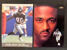 NFL - Andre Rison 1991 Fleer Ultra & 1991 Score Dream Team - Falcons