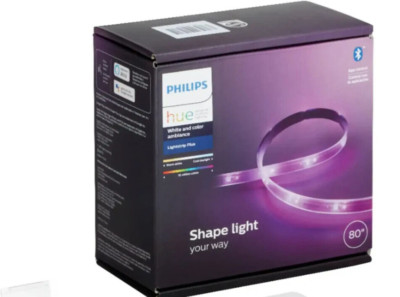 Philips Hue Indoor 6 FT Smart LED Light Strip Plus Base Kit -Color-Changing READ