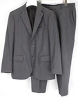 TOMBOLINI Suit Mens (EU) 52 Wool Striped Single Breasted Notch Lapel
