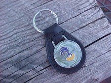 Plymouth Road Runner Mopar Leather Key Fob Vintage Nos Brilliant Hi-quality