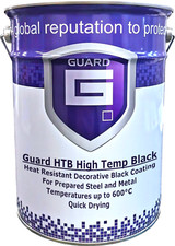 Guard HT - High Temp Heat Resistant Paint 600C For Log Burner BBQ and Fireplace