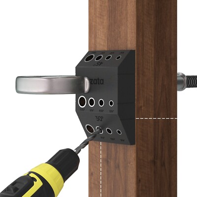 Muzata 1Pack Multi Angle Drill Guide Fit 30 45 90 Degree Cable Railing Kit CT24