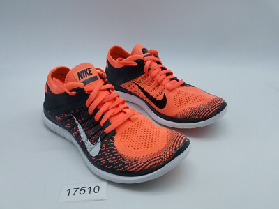 Nike Free Flyknit Women's Size Running Shoes Bright Mango