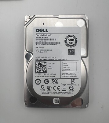 DELL ST9500620NS 500GB 2.5'' 7200RPM 64MB SATA 6GB/S HDD 00X3Y 9RZ164-136