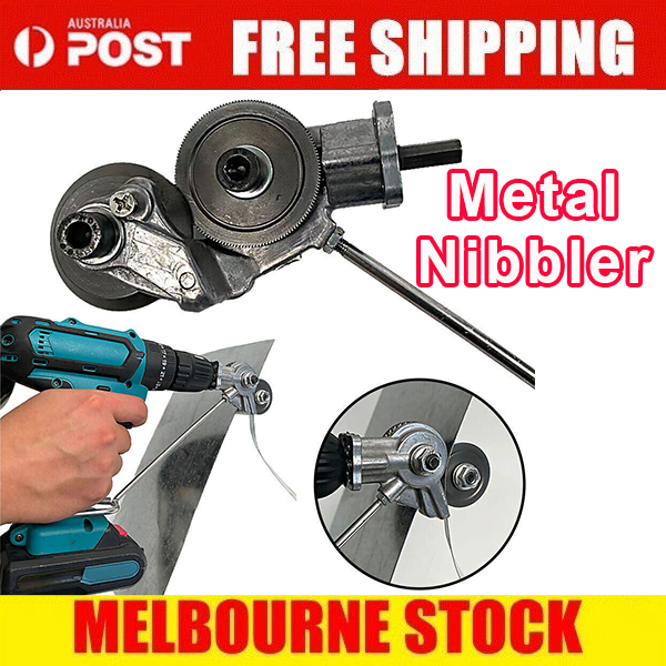 AU Electric Drill Plate Cutter Sheet Metal Nibbler Precise Cutting