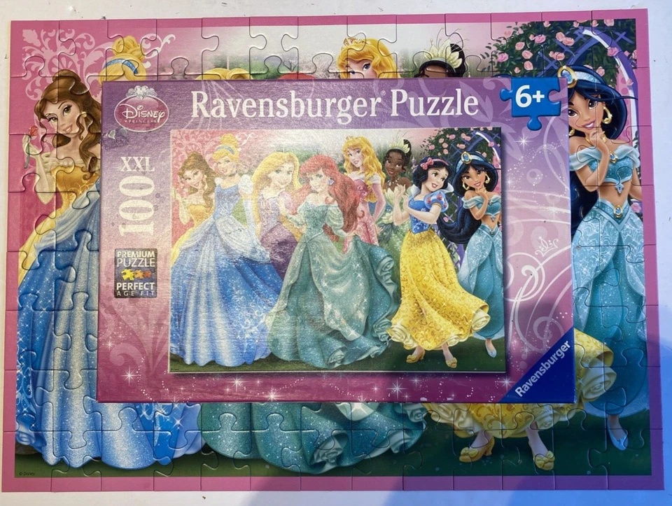 Rompecabezas Ravensburger Princess Portraits 100 piezas XXL hecho y completo Foto 3 de 4