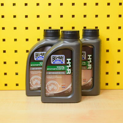 (29,63 /L) 3L Bel Ray H1-R Racing vollsynthetisches 2-Takt Öl Motorrad Motocross