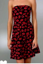 Marc by Marc Jacobs Women's Pucker Up Strapless A Line Knee Length Dress Size S