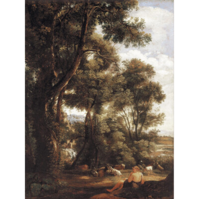 John Constable Landschaft mit Ziegenhirten und Ziegen Leinwand Kunstdruck Poster