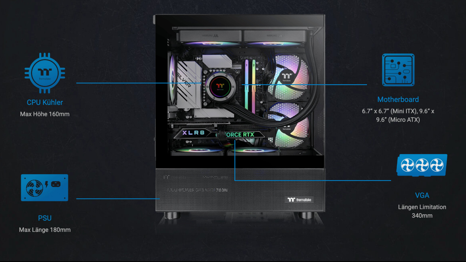 AM5 High End Gaming PC - Ryzen™ 7 7800X3D - RTX 5070 Ti - 32GB DDR5 - 1TB Ansicht 16