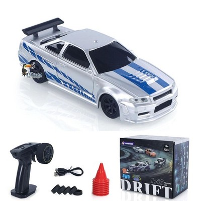 Used 1:43 4WD RC Racing Car R34 Radio Control RTR High Speed Drift Vehicle Model
