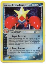 Team Aqua's Crawdaunt 2/95 EX Team Magma Vs. Team Aqua Pokemon Holo Rare - Nm on eBay