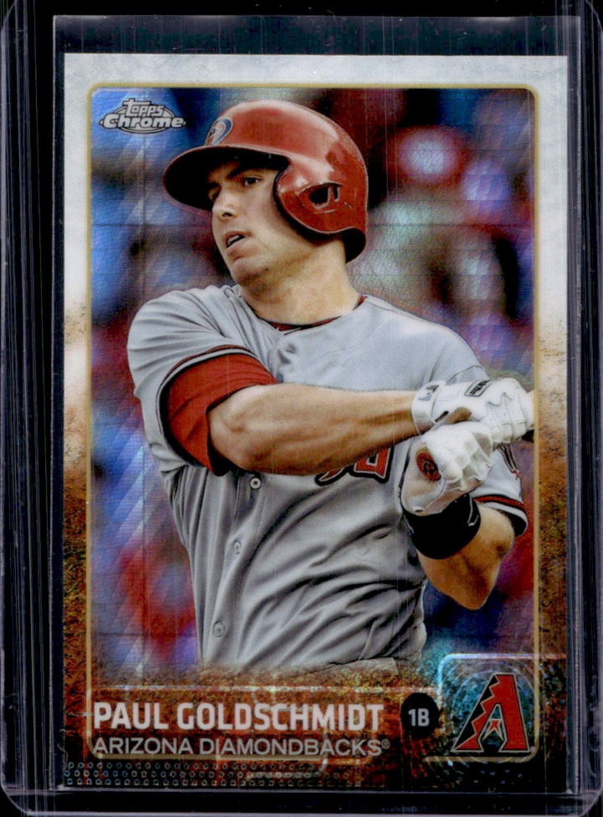 2015 Topps Chrome Paul Goldschmidt Prism Refractor #106 Diamondbacks