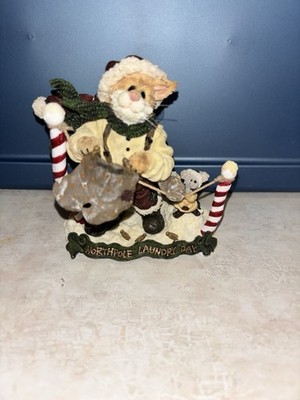Boyds Purrstone #371020 MRS CLAWS and SUDS...FREEZE DRIED, LE Christmas CAT