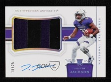 2018 Panini National Treasures Collegiate Silver 16/25 Justin Jackson Auto 9f5