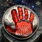 New ListingBlack Hand Bullion 10 g Logo Round .999 Fine Silver - 1/1 Red Enameled + COA