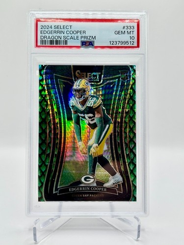 2024 PANINI SELECT DRAGON SCALE PRIZM #333 EDGERRIN COOPER /81 PSA 10 ROOKIE RC