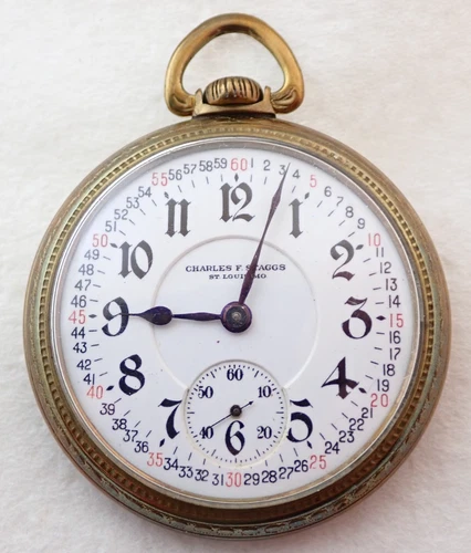 ANTIQUE 16s ILLINOIS BUNN 19 JEWEL 19J RAILROAD POCKET WATCH