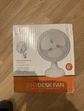 fan 6Inch Clip On fan, 2 speeds, ideal for all rooms and clip on most places