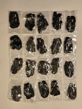 20pc ID Card Badge Holder Vertical Clear Reusable