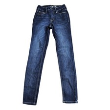 Old Navy Rockstar Super Skinny Jeans Womens 00 Blue High Rise Stretch Denim