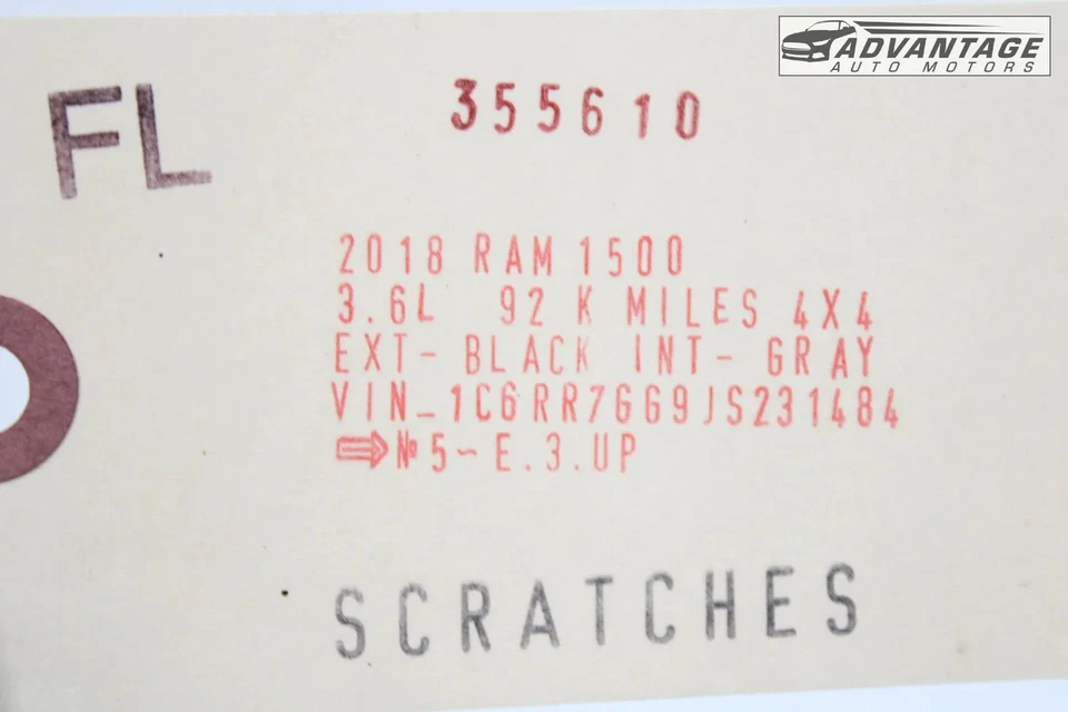 RAM 1500 2011-2018 puerta delantera izquierda lado del conductor carcasa panel ventana vidrio OEM Foto 4 de 4