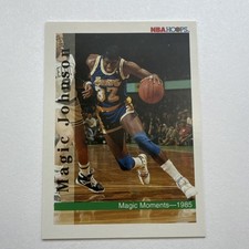 SkyBox 1992-93 Magic Johnson Magic Moments—1985 #329 Los Angeles Lakers NBA Card