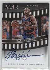 2022 Panini Noir Freeze Frame Signatures 20/99 Mark Aguirre #FRF-MAG Auto 0f7h