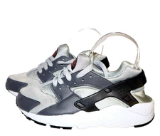Size 4.5Y (GS) - Nike Huarache Run Low Gray Youth Big Kids Black