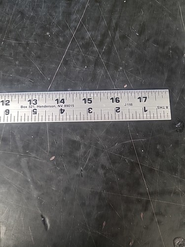 Steel 18 Inch Ruler with Shrink Graduations  - Picture 5 of 6