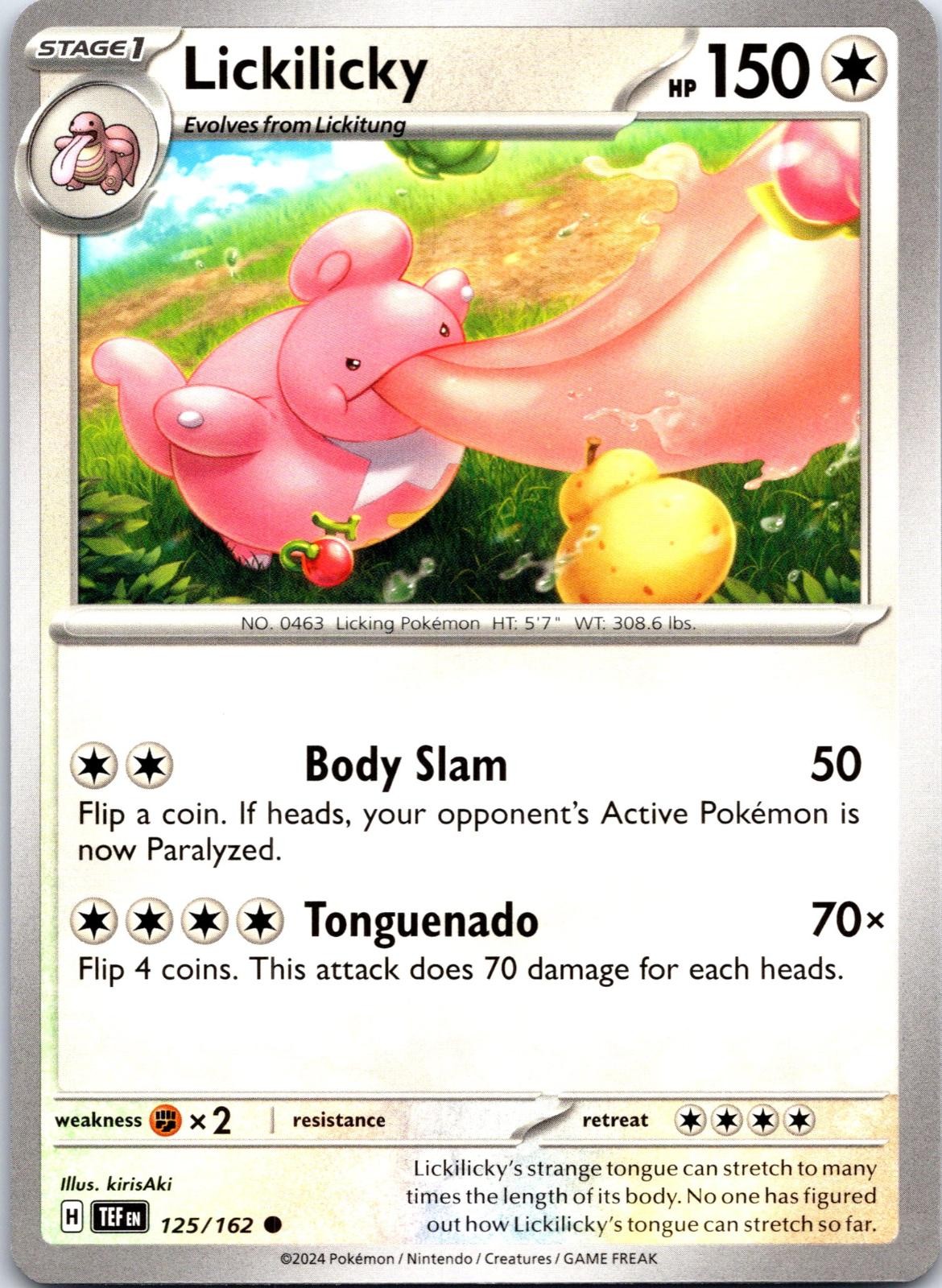 Lickilicky 125/162 Common Temporal Forces Pokemon NM