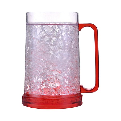 Double Wall Gel Ice Cup Freezer Ice Beer Mug for*Bar Party Wine Cup Tool Outdoor - Picture 3 of 27