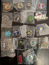 Geocaching PATHTAGS Lot of 18 Unique Unactivated Trackable Tags