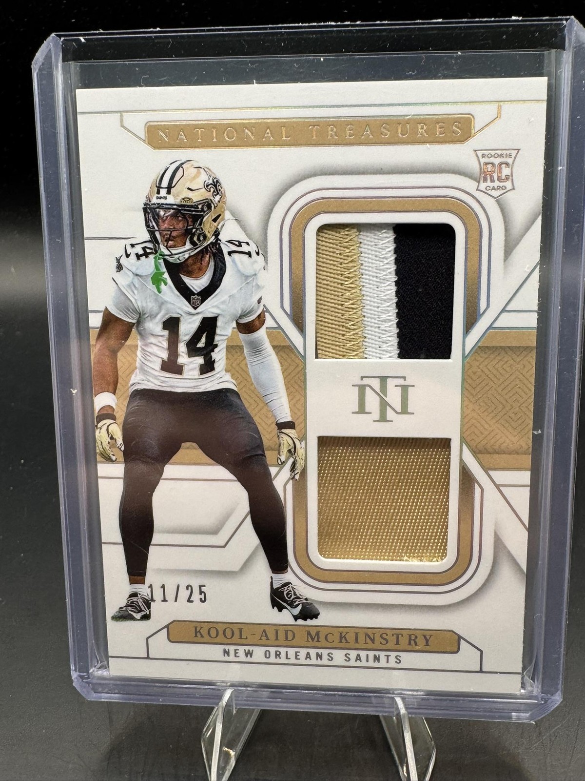 Kool-Aid McKinstry Panini National Treasures Framed Fabrics #KMY Holo Silver