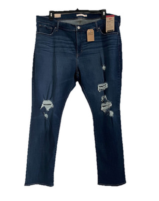 Levis Womens 311 Mid Rise Shaping Skinny Jeans Lapis Breakdown 24W Blue